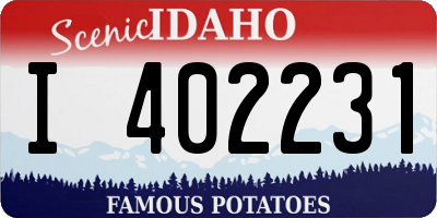 ID license plate I402231