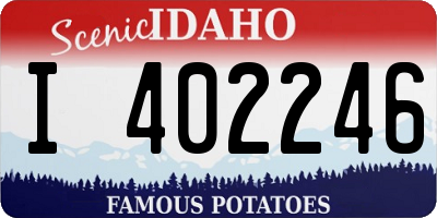 ID license plate I402246