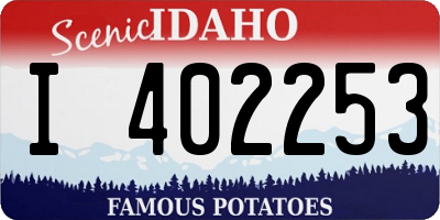 ID license plate I402253