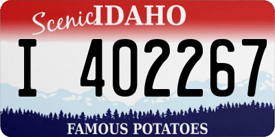 ID license plate I402267