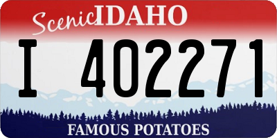 ID license plate I402271
