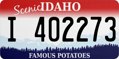 ID license plate I402273