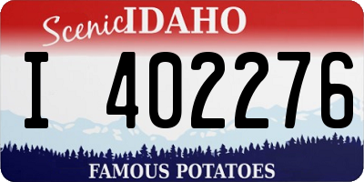 ID license plate I402276