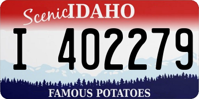 ID license plate I402279
