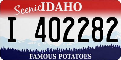 ID license plate I402282