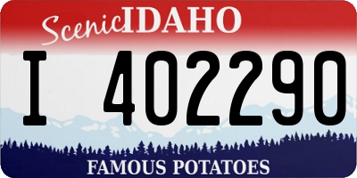 ID license plate I402290