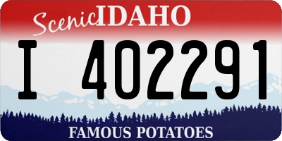 ID license plate I402291