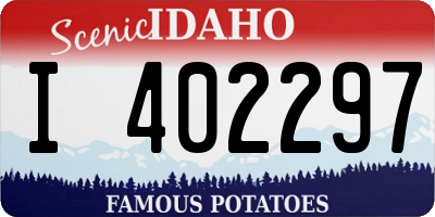 ID license plate I402297