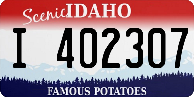 ID license plate I402307