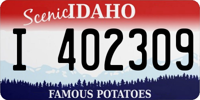 ID license plate I402309