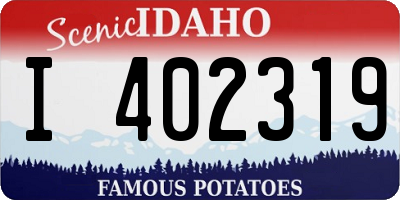 ID license plate I402319
