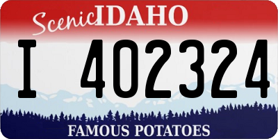 ID license plate I402324