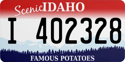ID license plate I402328