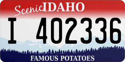ID license plate I402336