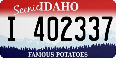 ID license plate I402337