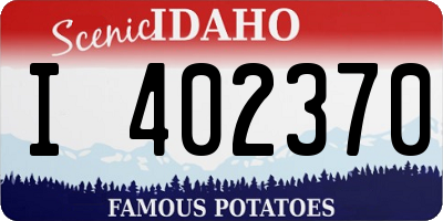 ID license plate I402370