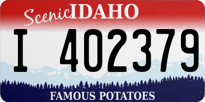 ID license plate I402379