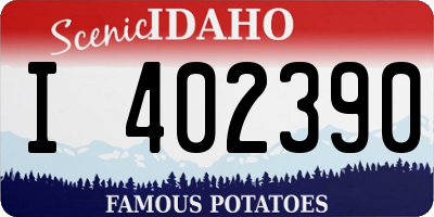 ID license plate I402390