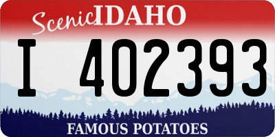 ID license plate I402393