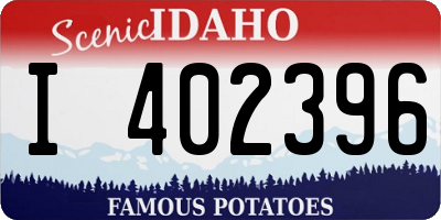 ID license plate I402396