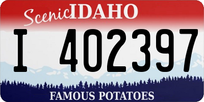 ID license plate I402397