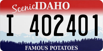 ID license plate I402401