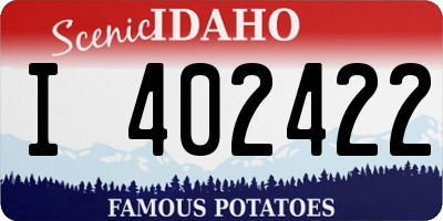 ID license plate I402422