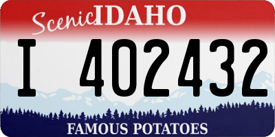 ID license plate I402432
