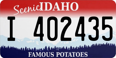 ID license plate I402435