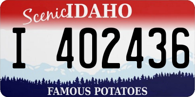 ID license plate I402436