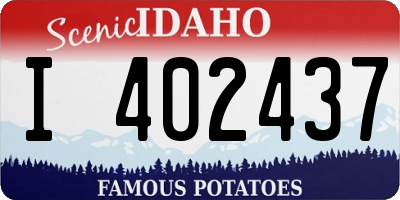 ID license plate I402437