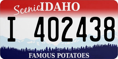 ID license plate I402438
