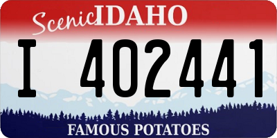 ID license plate I402441
