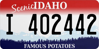 ID license plate I402442