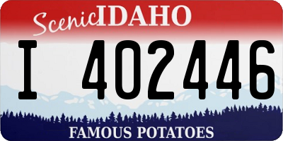 ID license plate I402446