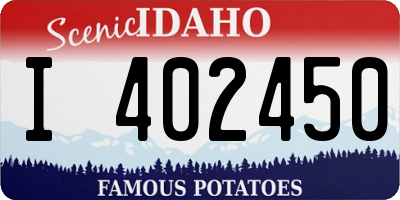ID license plate I402450