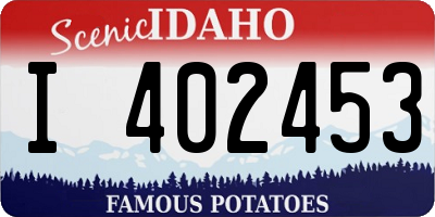 ID license plate I402453