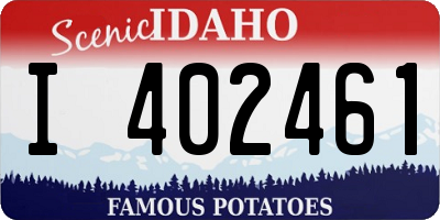 ID license plate I402461