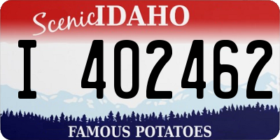 ID license plate I402462