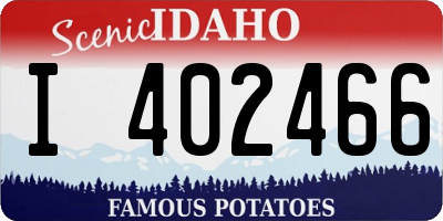 ID license plate I402466