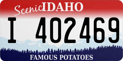 ID license plate I402469