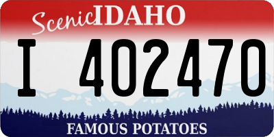 ID license plate I402470
