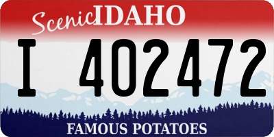 ID license plate I402472