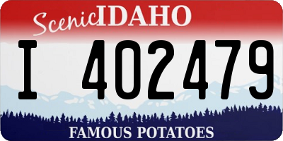 ID license plate I402479