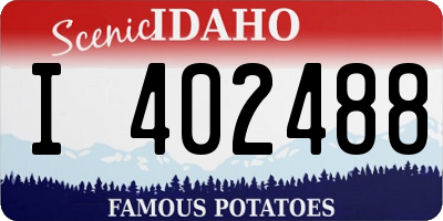 ID license plate I402488
