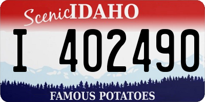 ID license plate I402490