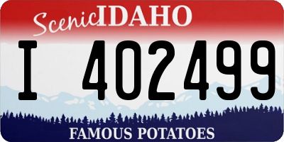 ID license plate I402499