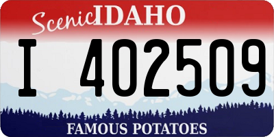 ID license plate I402509