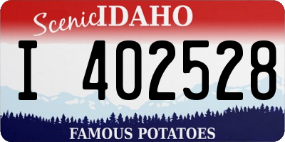 ID license plate I402528