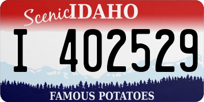 ID license plate I402529